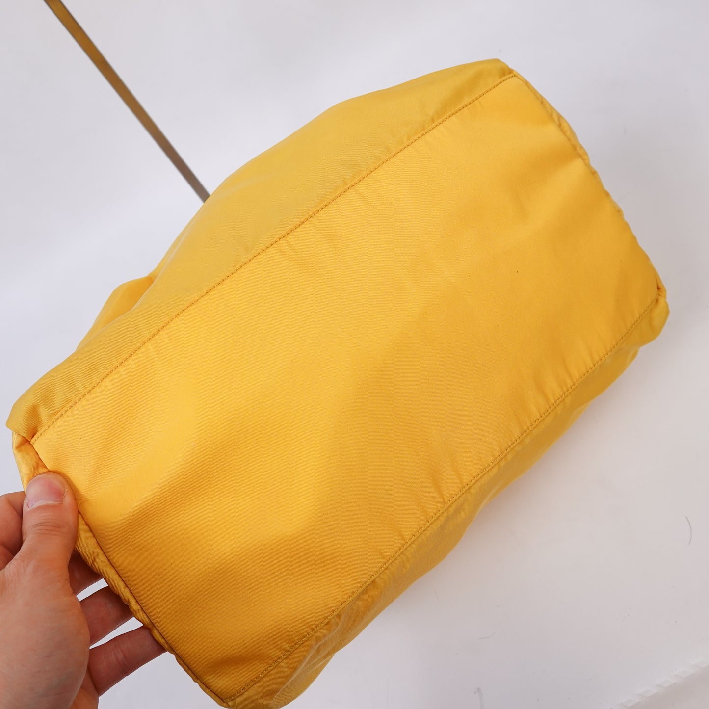 Prada Yellow Nylon Shoulder Bag
