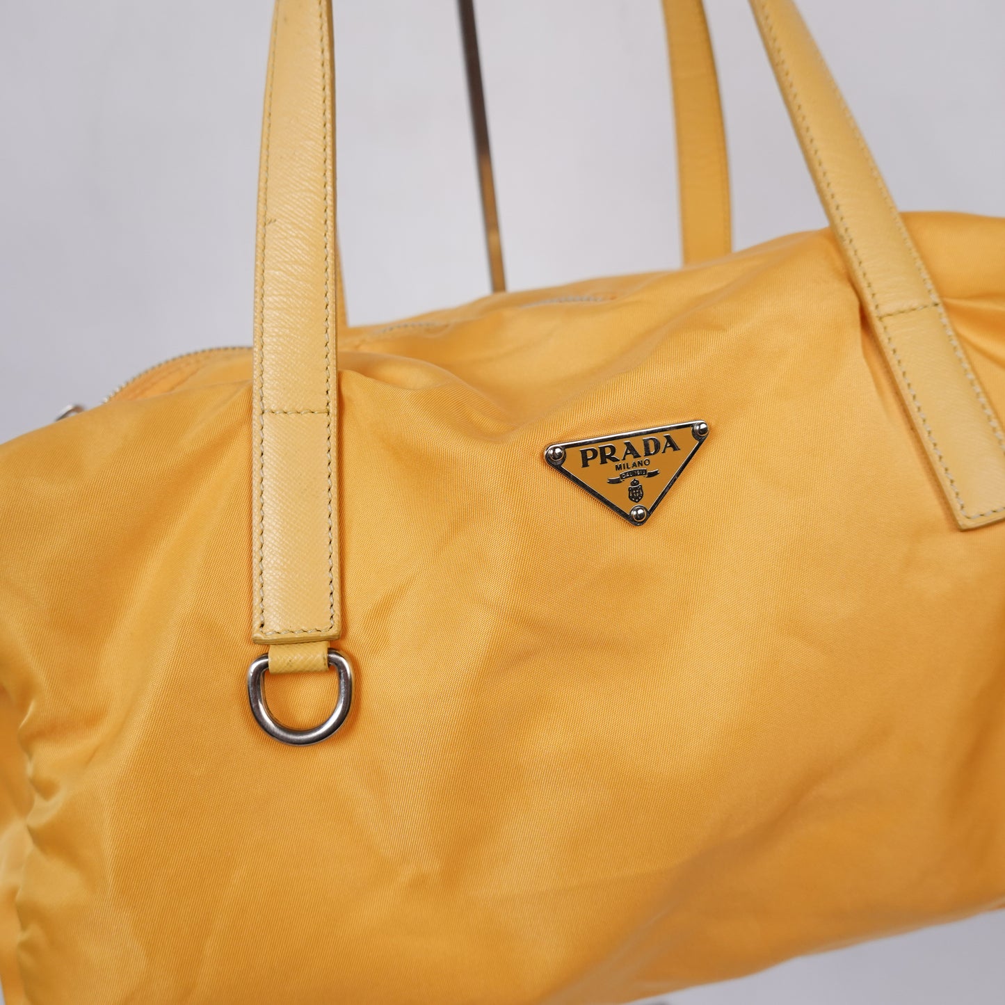 Prada Yellow Nylon Shoulder Bag