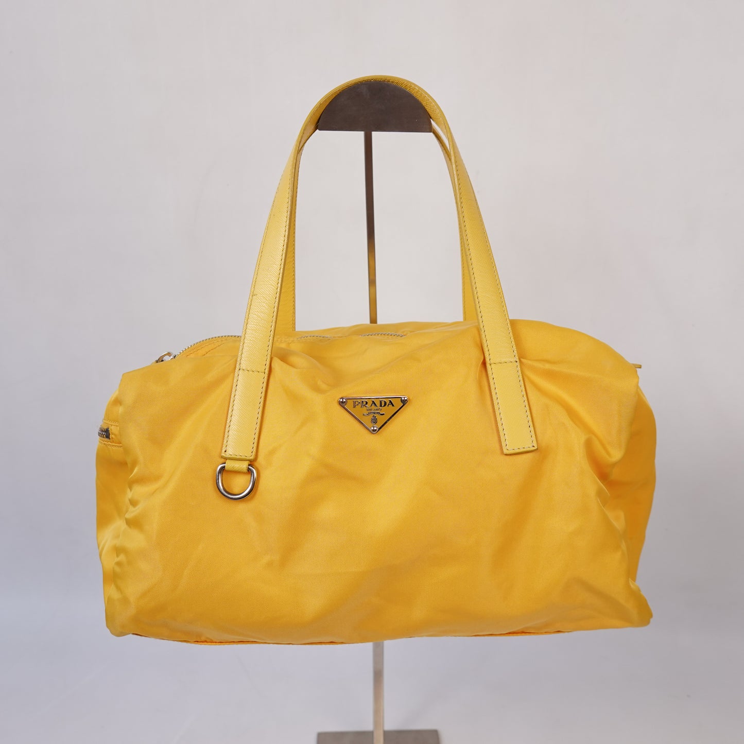 Prada Yellow Nylon Shoulder Bag