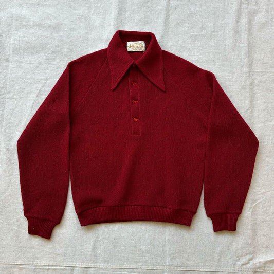 Vtg Jantzen 1/2 Button Sweater - Size M