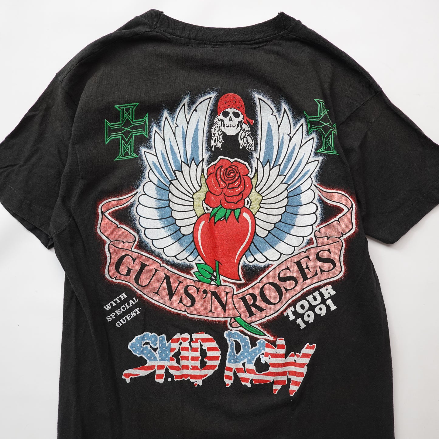 1991 Guns N Roses W/ Skid Row Tee - Size M