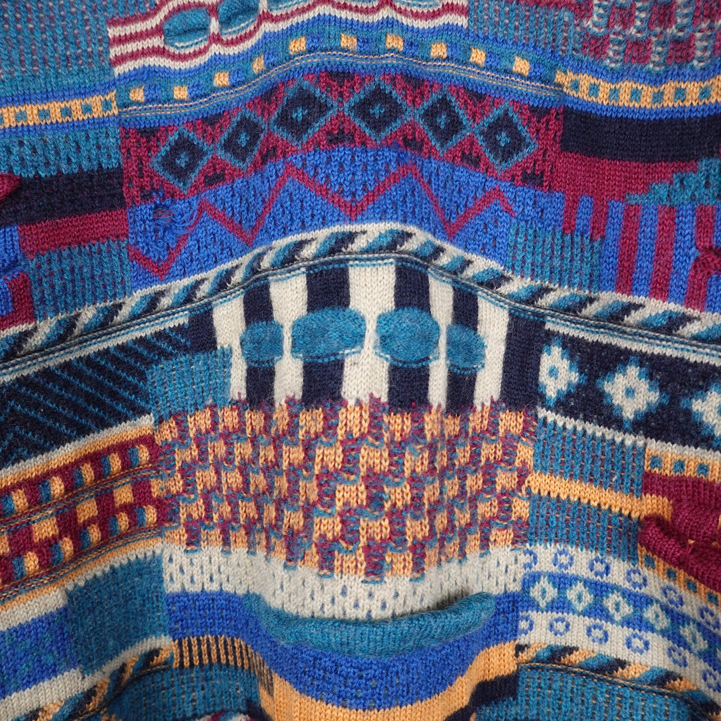 1990s Emaroo Australia 3D Knit Sweater - Size M