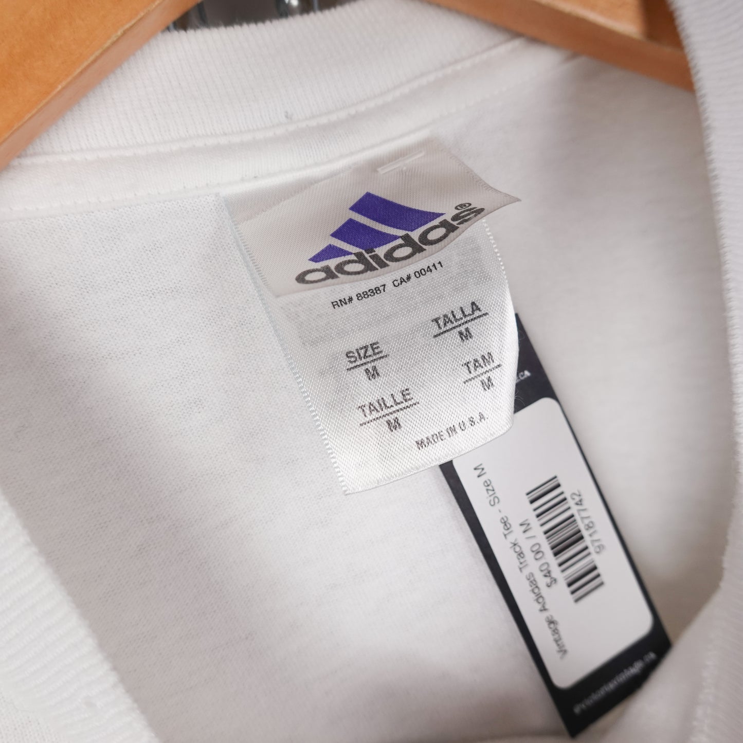 Vintage Adidas Track Tee - Size M