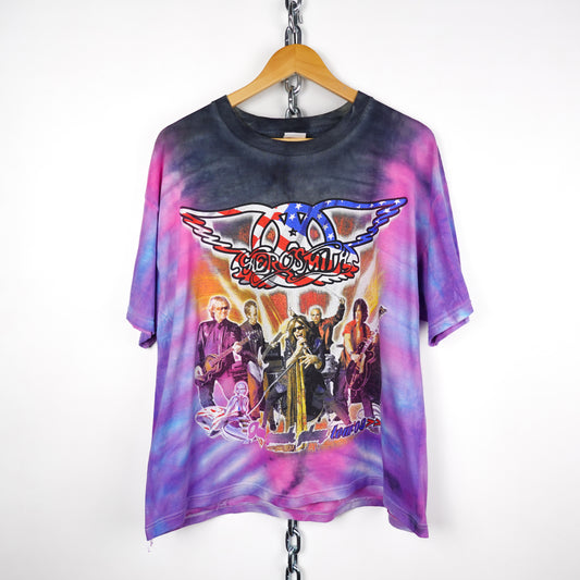 2003 Aerosmith Kiss Tie Dye Tee - Size XL