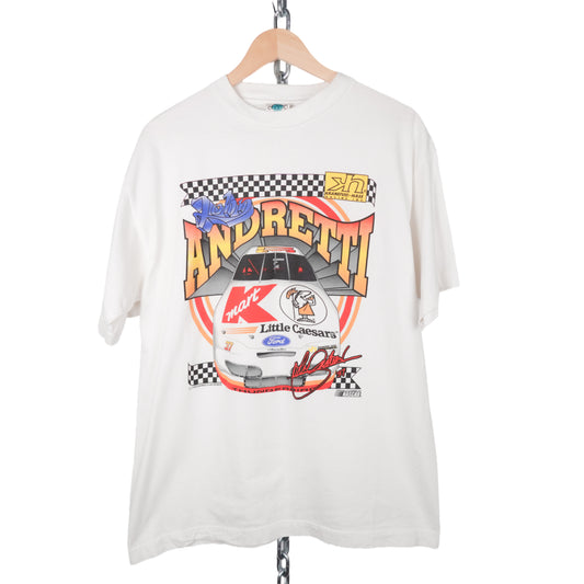 1990s John Andretti Racing Tee - Size XL