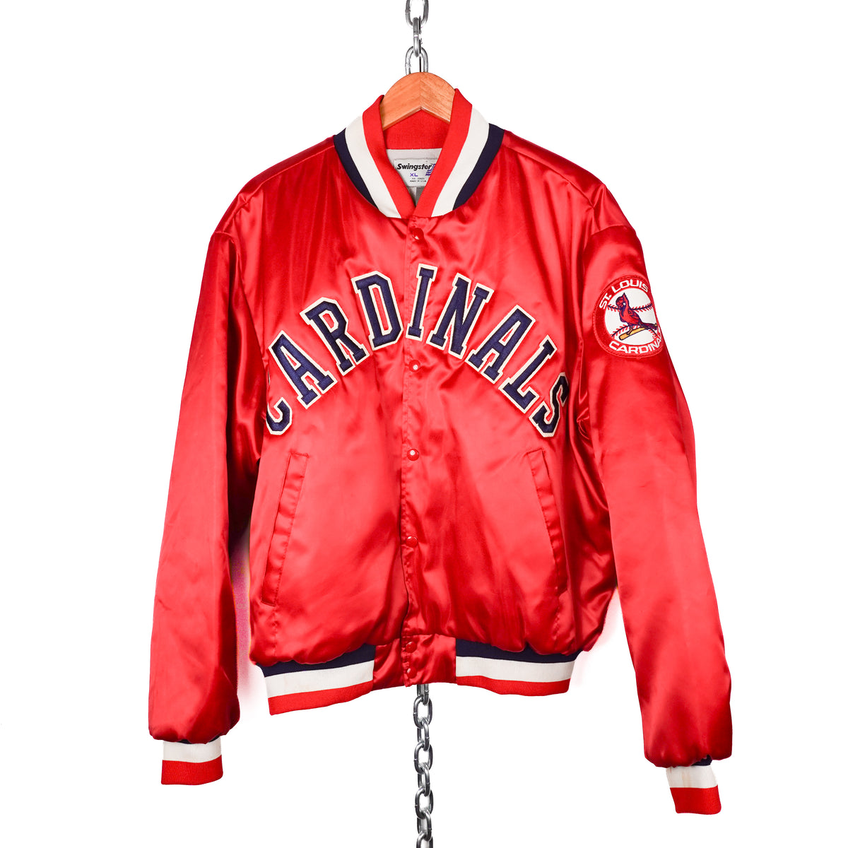 Vintage Cardinals Satin Jacket - XL