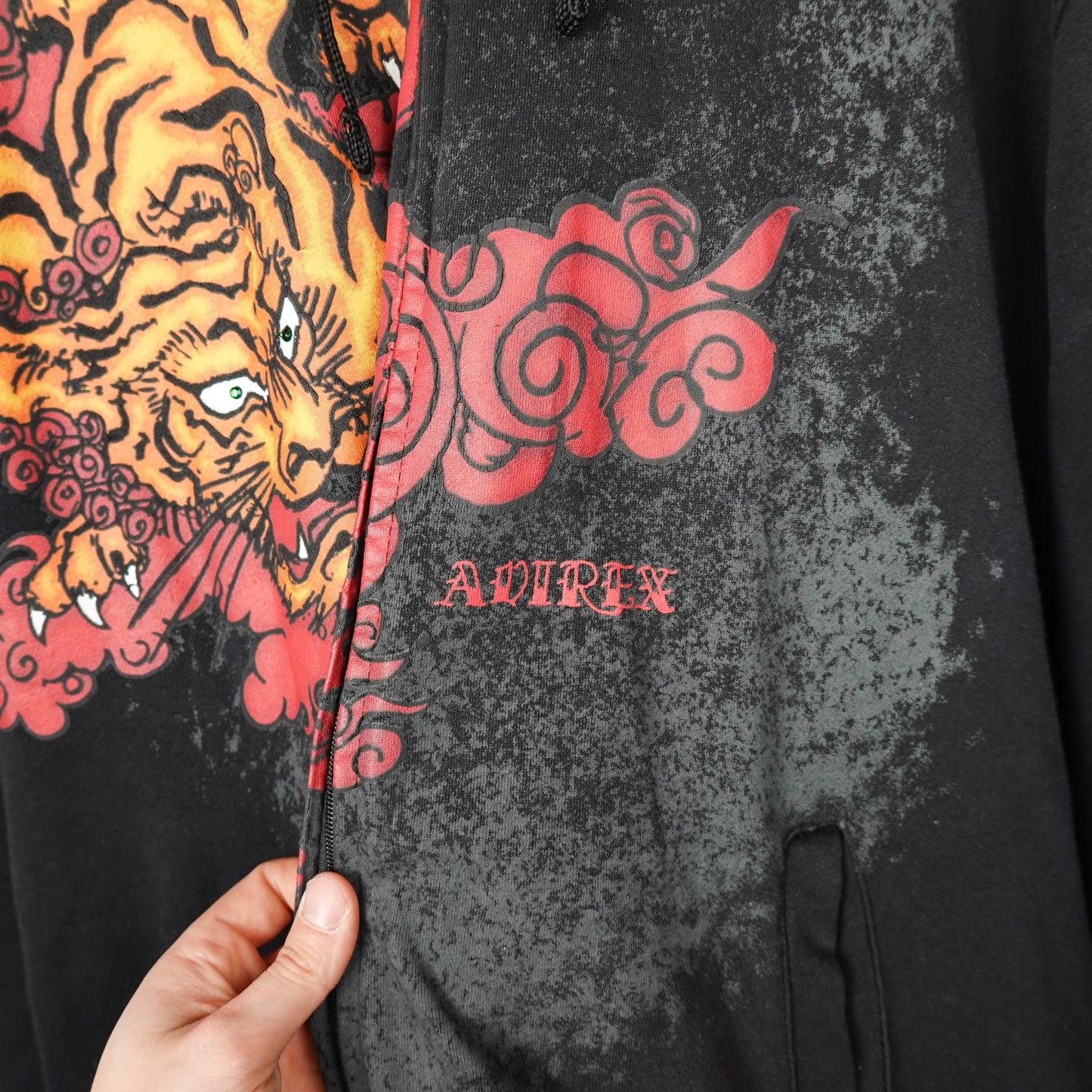 Avirex Zip Up Hoodie - Size XXXL