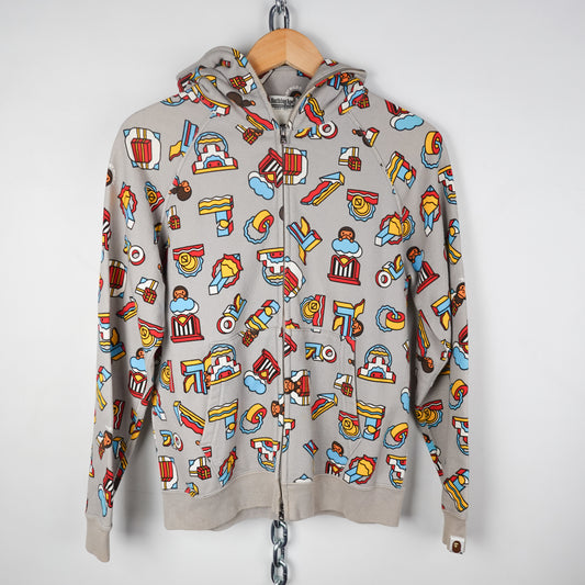 Bape Baby Milo Toy  Zip up Hoodie - Size S