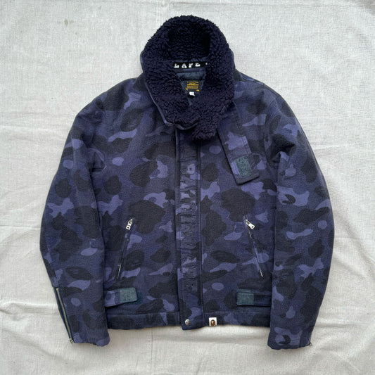 Bape Blue Camo Jacket - Size M
