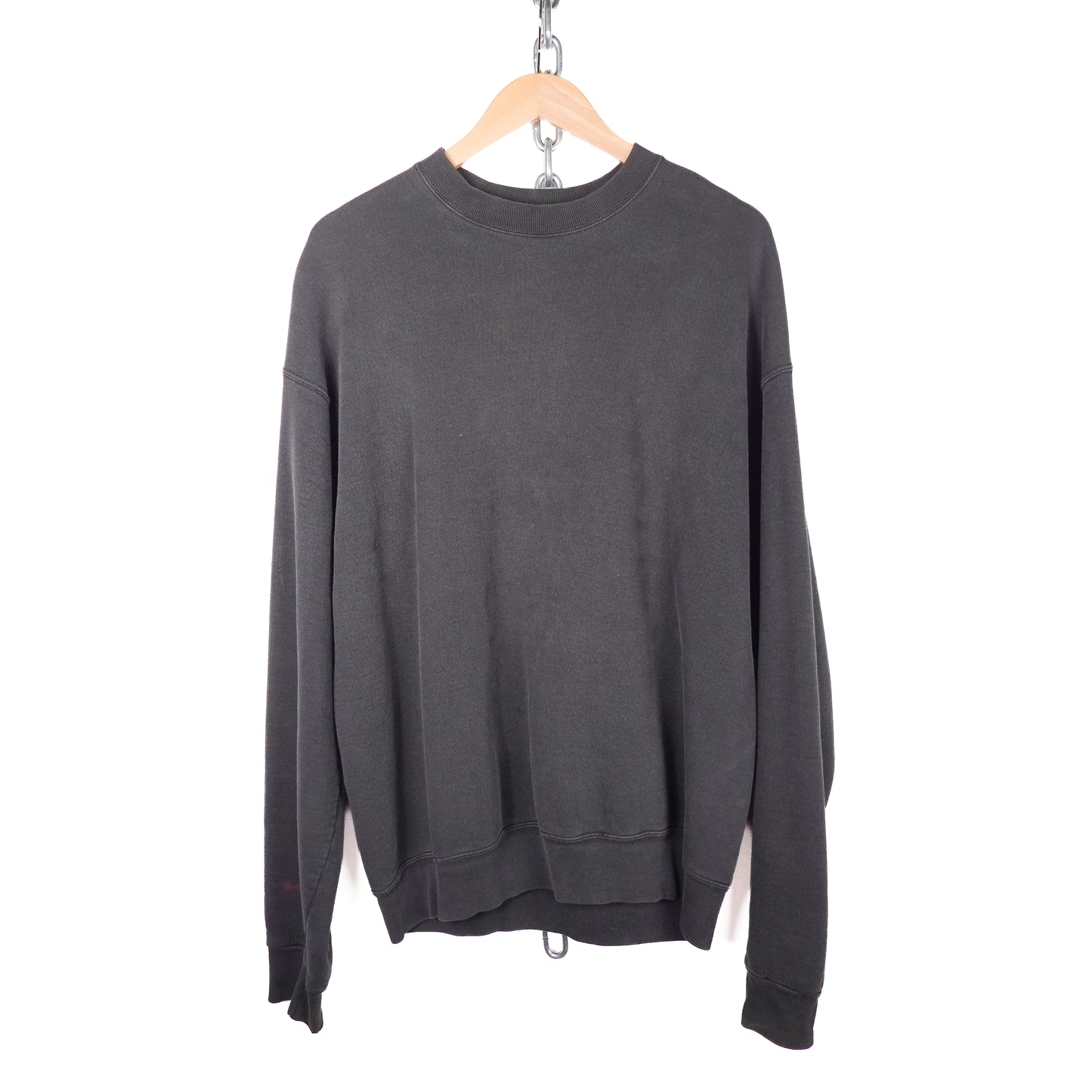 1990s Faded Black Crewneck - Size XXL