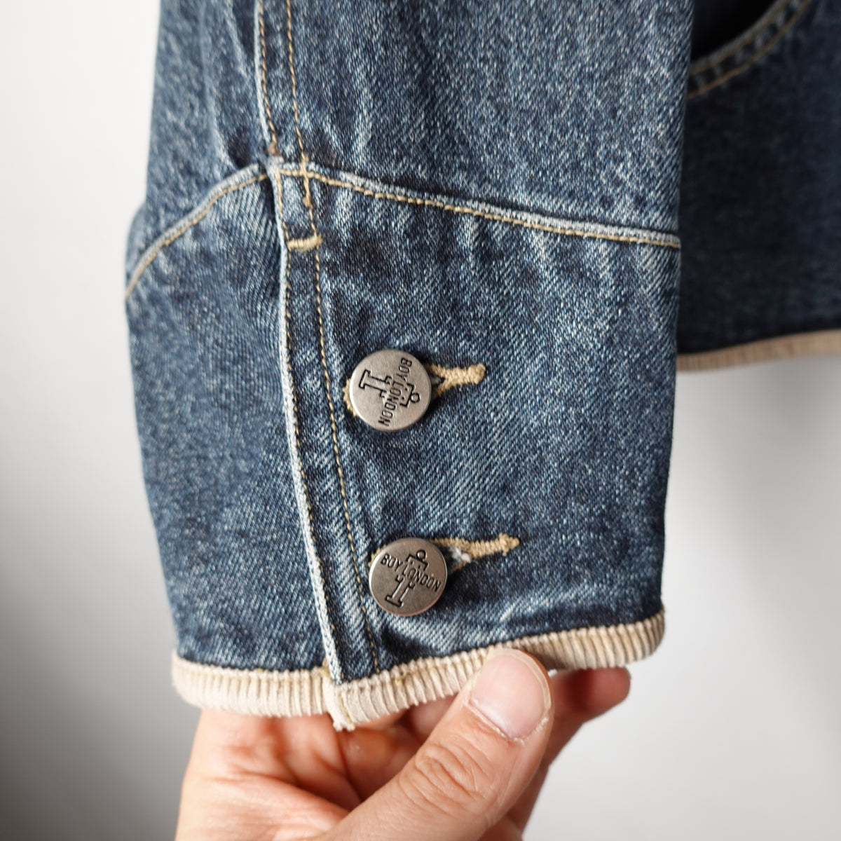 Vintage Boy London Firmans Clasp Denim Jacket - Women's M