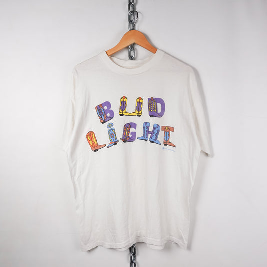 1993 Bud Light Cowboy Boot Tee - Size XL