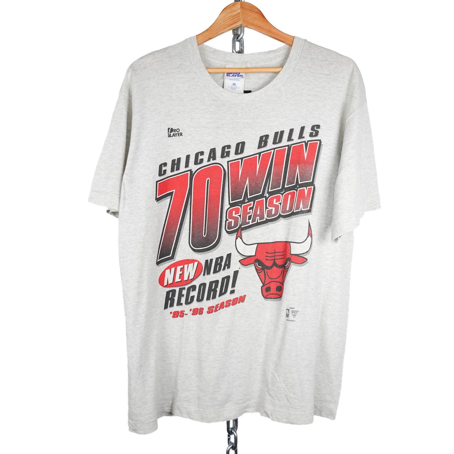 1996 Bulls 70 Wins Tee - Size L