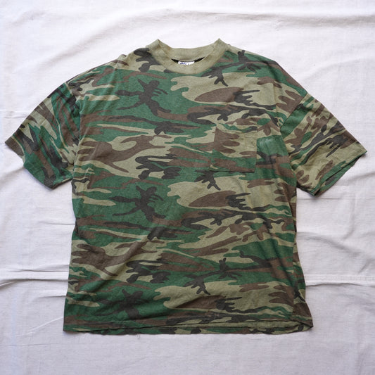 Vintage Camo Pocket Tee - Size XXL