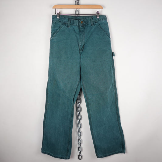 Vintage Carhartt Teal Carpenter Pant - Size 29