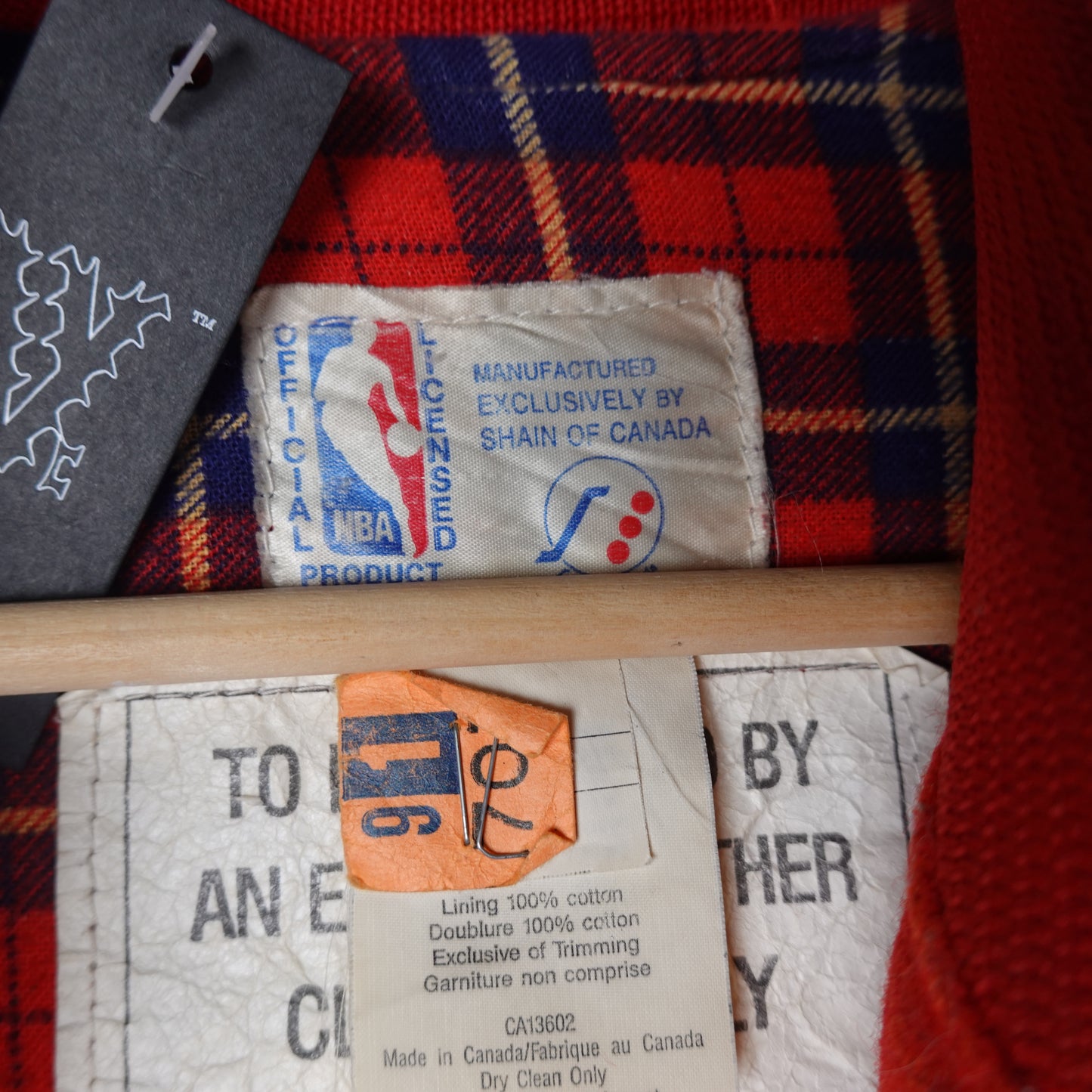 1980s Chicago Bulls Leather/Wool Varsity - Size L