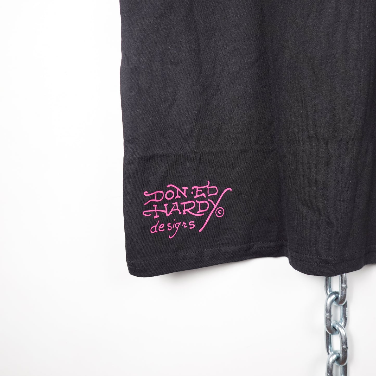 Ed Hardy Black Rhinestone Tee - Size L