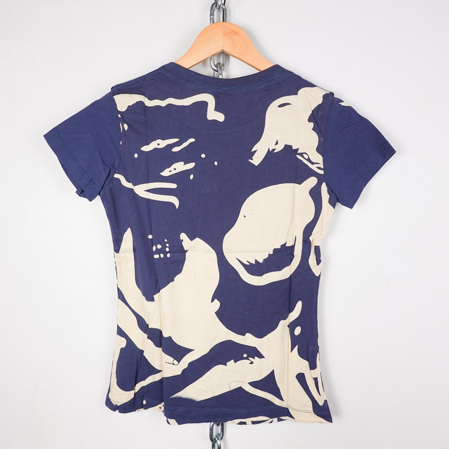 Ed Hardy Women's Blue Skull Tee - Size M
