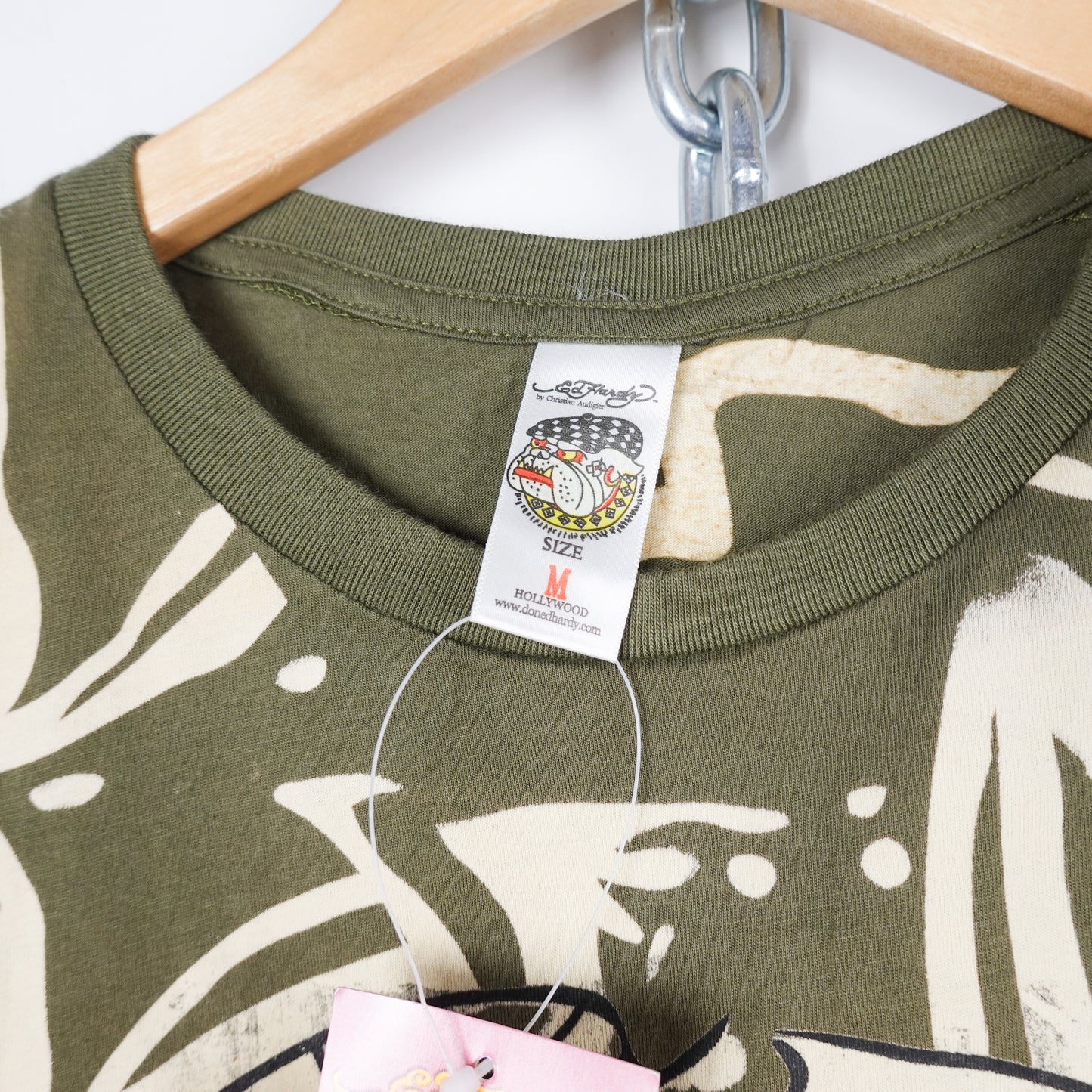 Ed Hardy Women's Green Skull Tee - Multiple Sizes