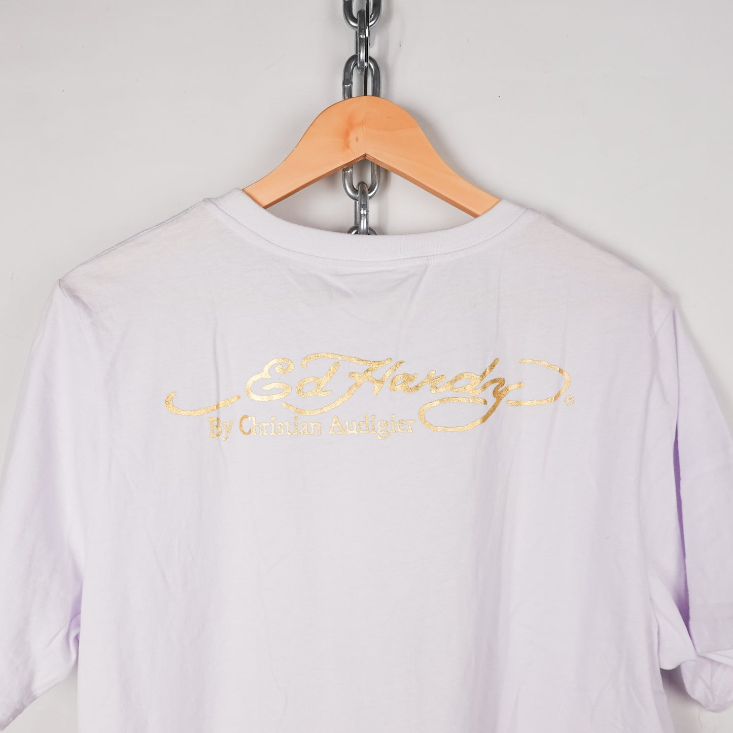 Ed Hardy White Tee - Size XL