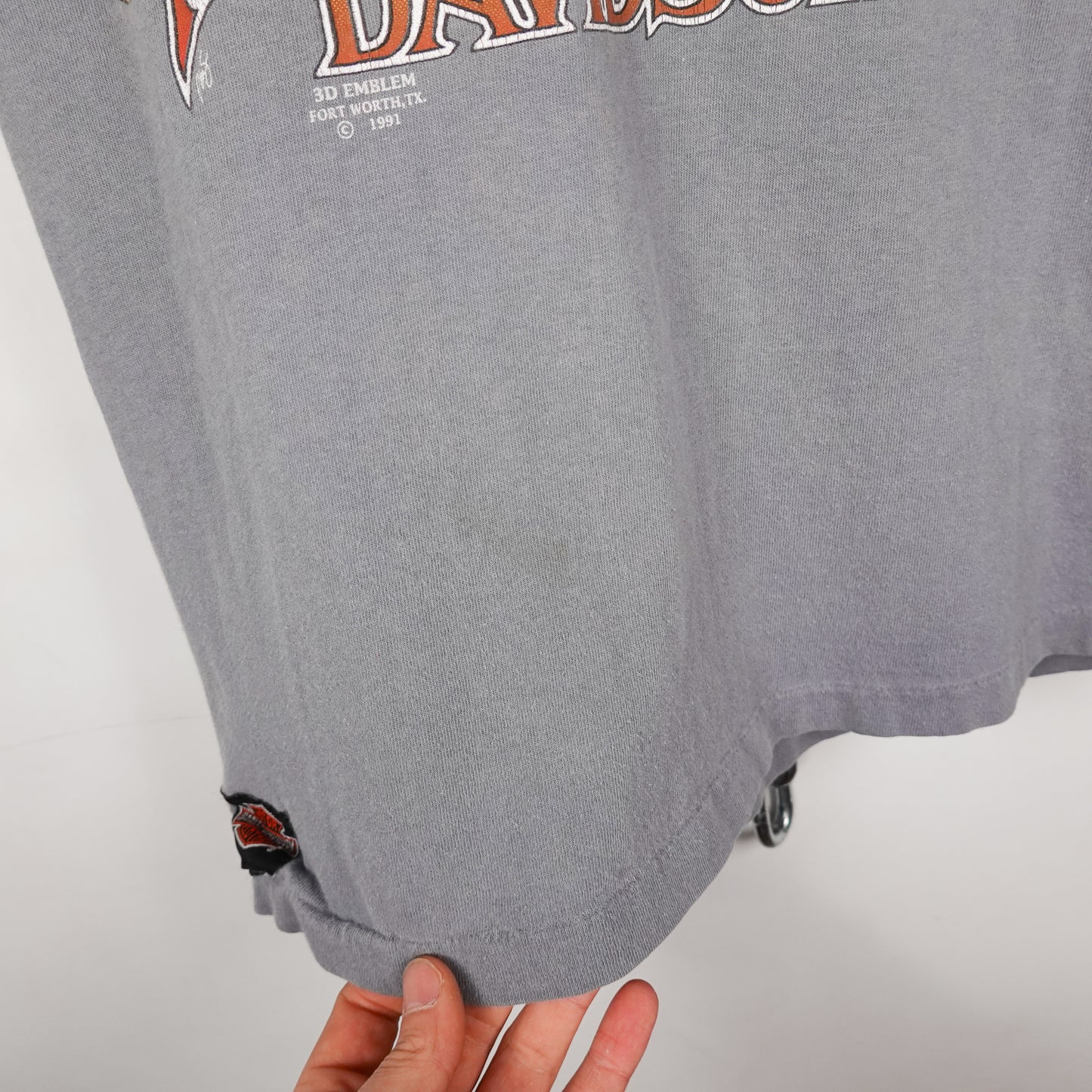 1991 3D Emblem Harley Davidson  Tee - Size M