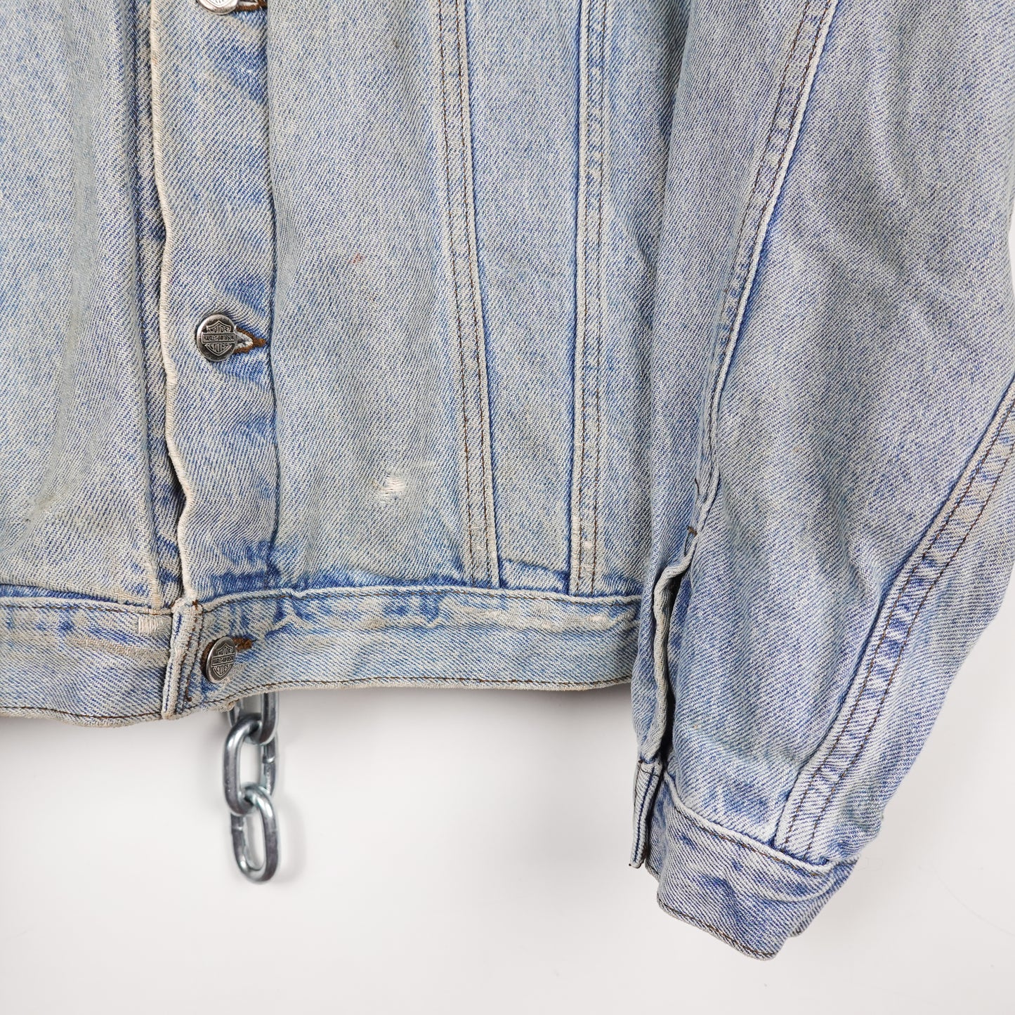 Vintage Harley Davidson Denim Jacket - Size XL
