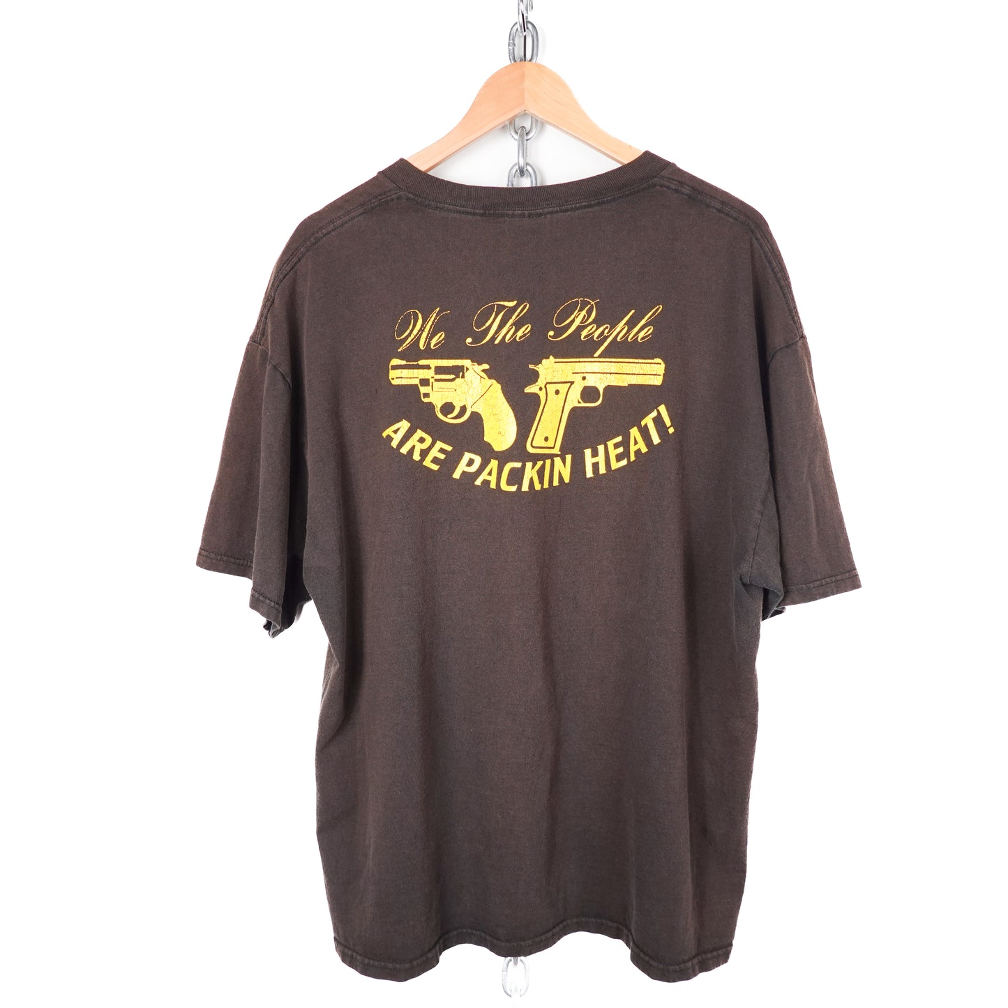 1990s Harley Davidson Packin Heat Bootleg Tee - Size XL