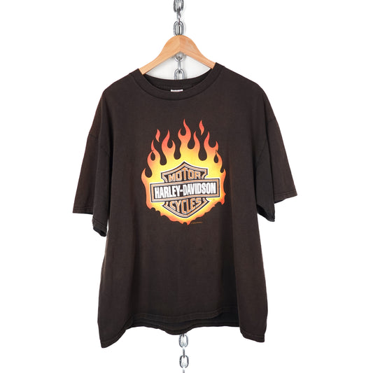 1990s Harley Davidson Packin Heat Bootleg Tee - Size XL