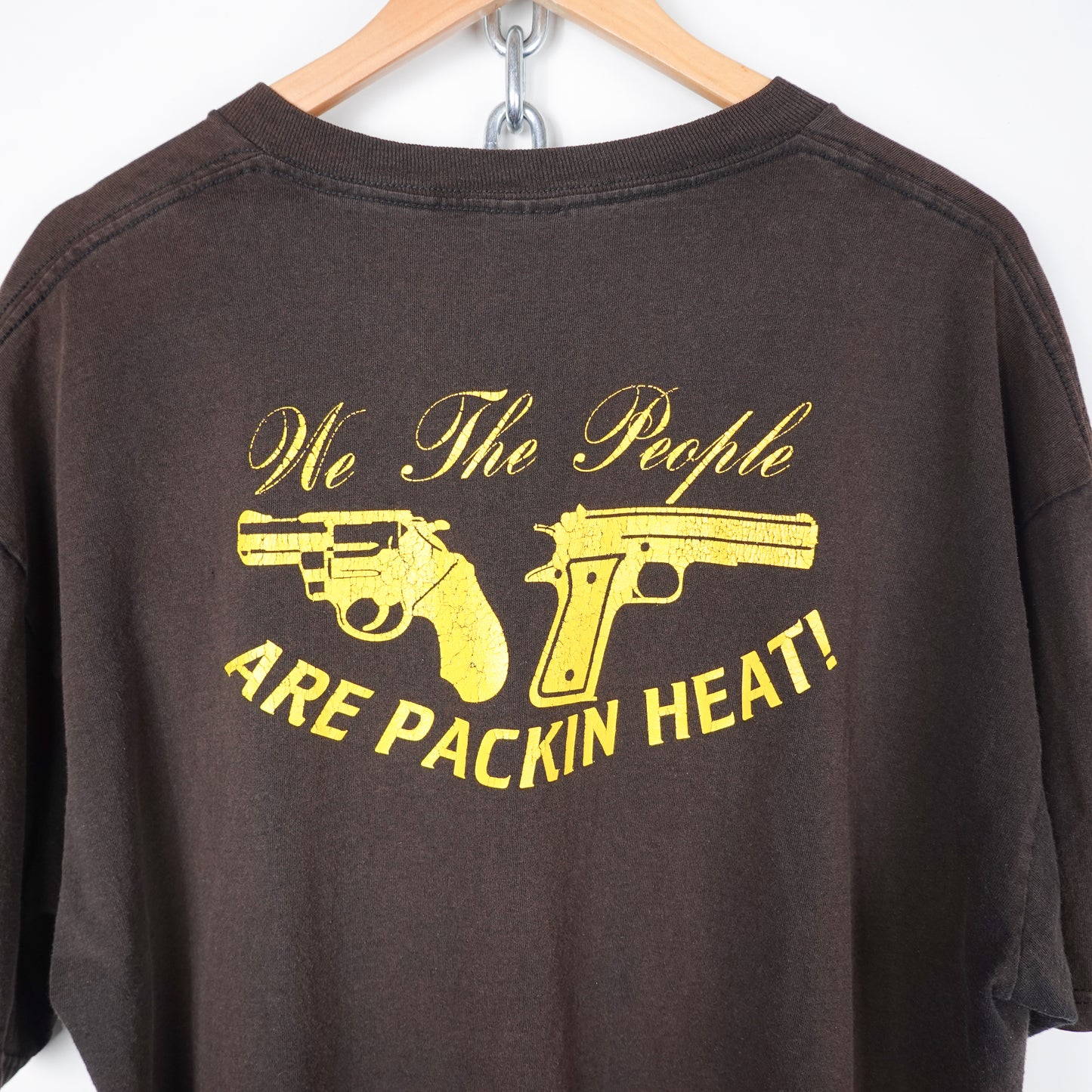 1990s Harley Davidson Packin Heat Bootleg Tee - Size XL