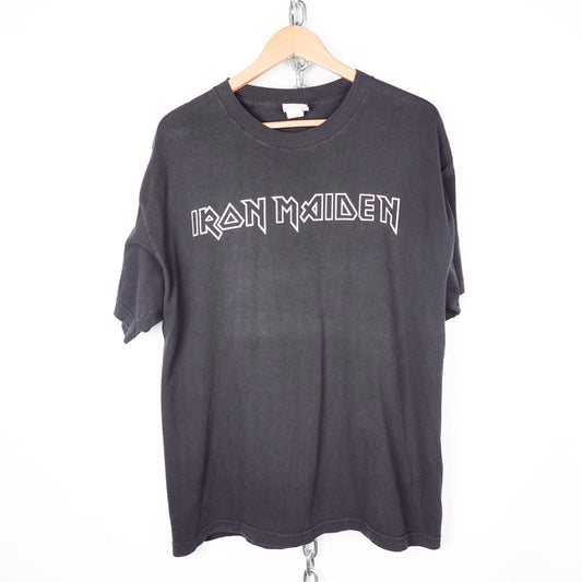 Vintage Iron Maiden Logo Tee - Size XL