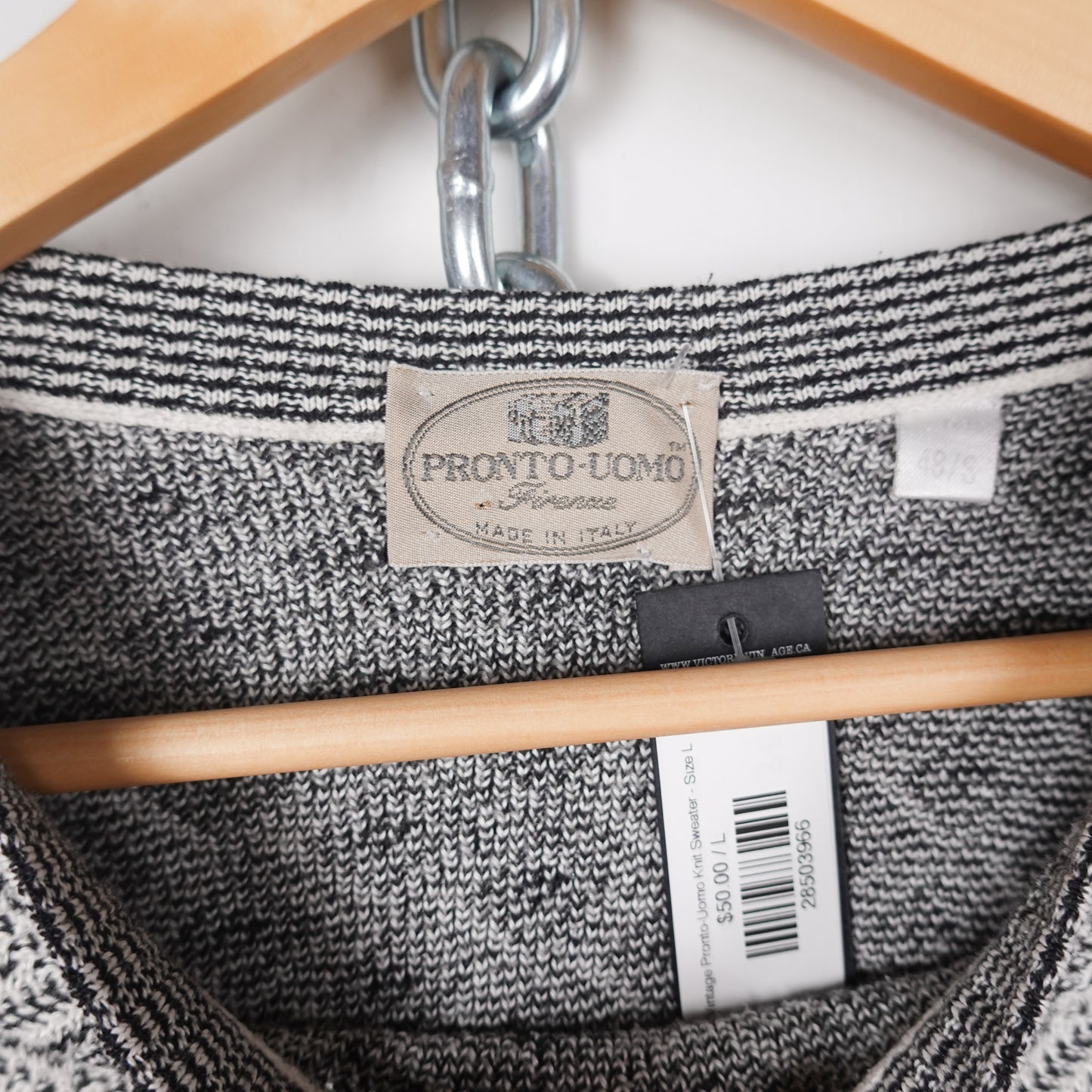 Vintage Pronto-Uomo Knit Sweater - Size L
