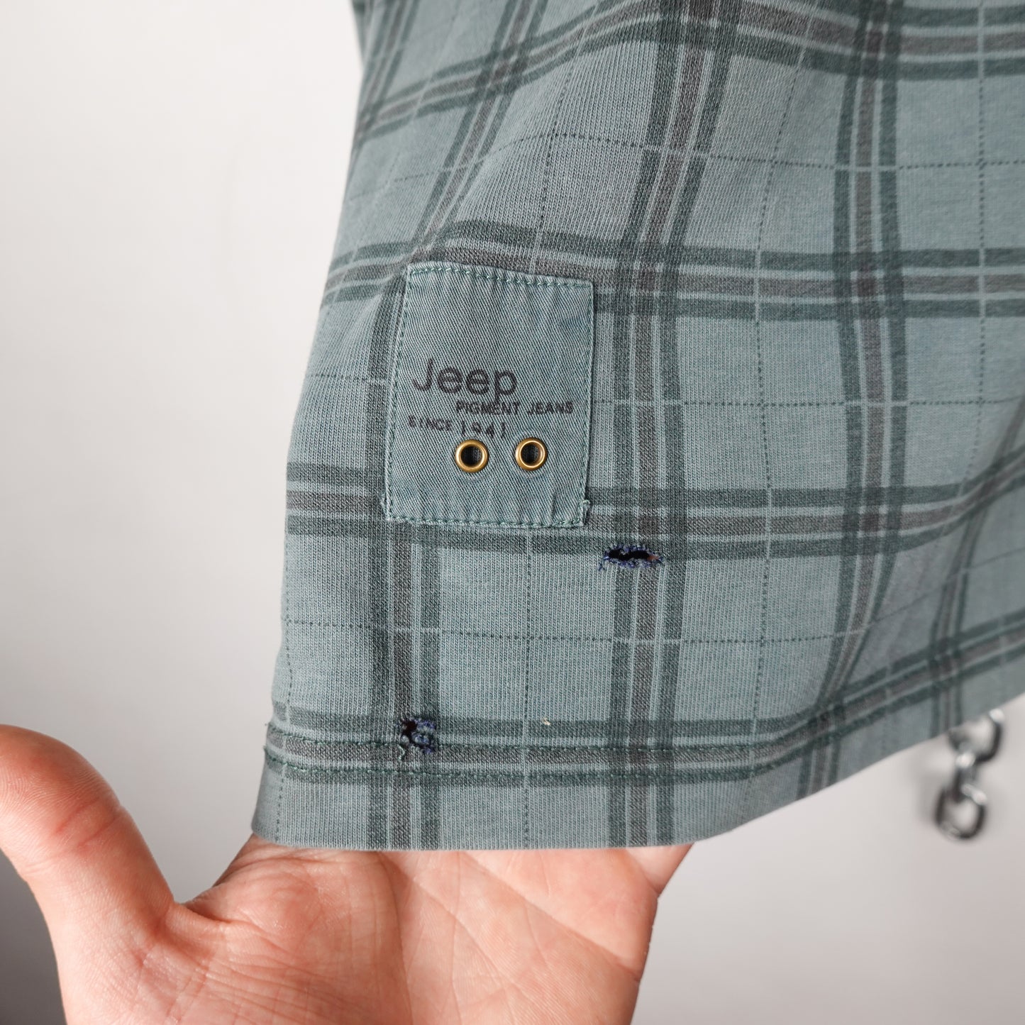 Vintage Jeep Plaid Rugby - Size L