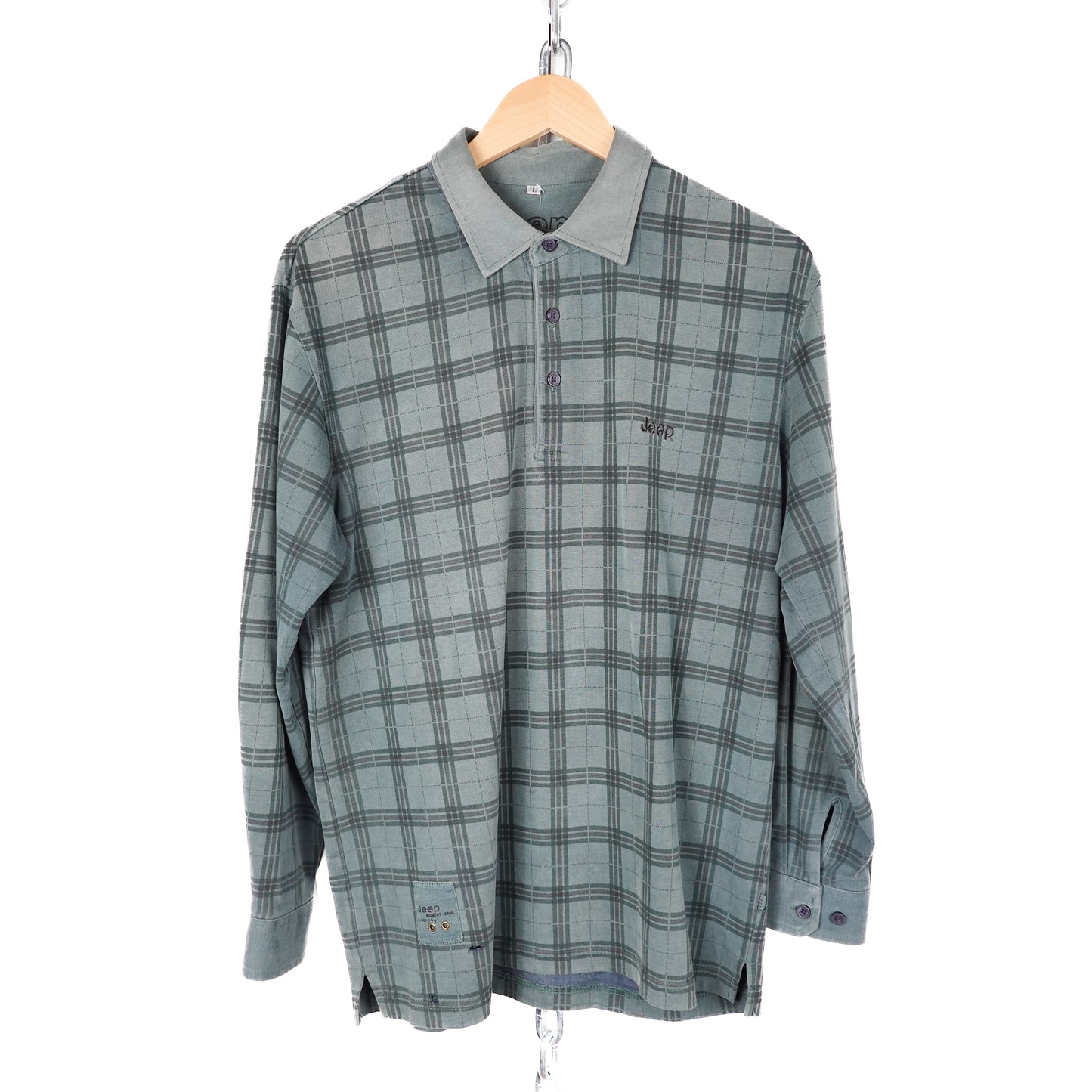 Vintage Jeep Plaid Rugby - Size L