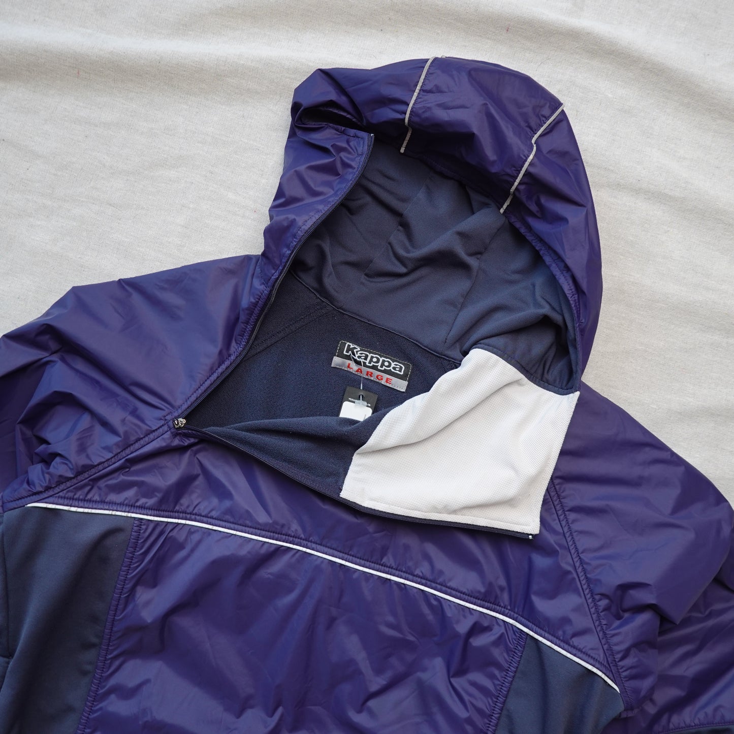 Vintage Kappa Asymmetrical 1/4 Zip Jacket - Size L