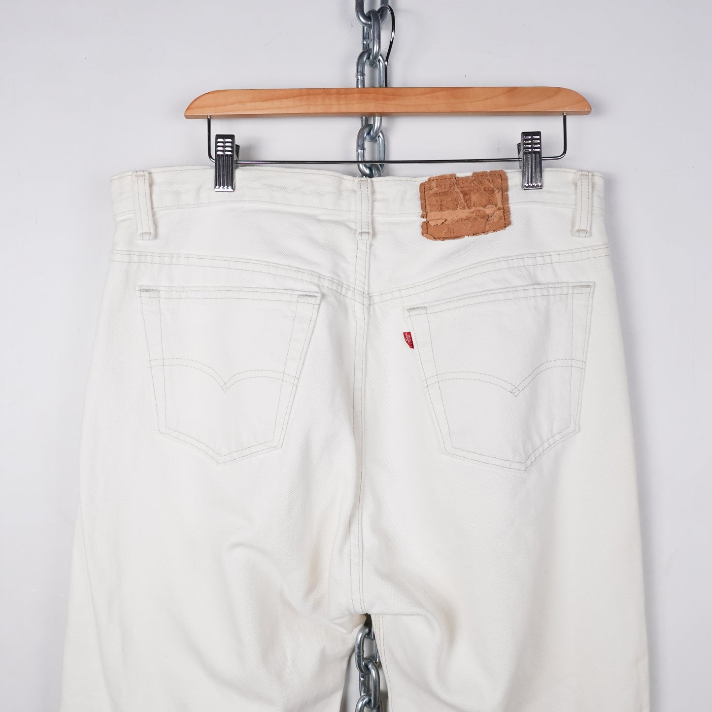 Vintage Levis 501XX  White Jeans - Size 34