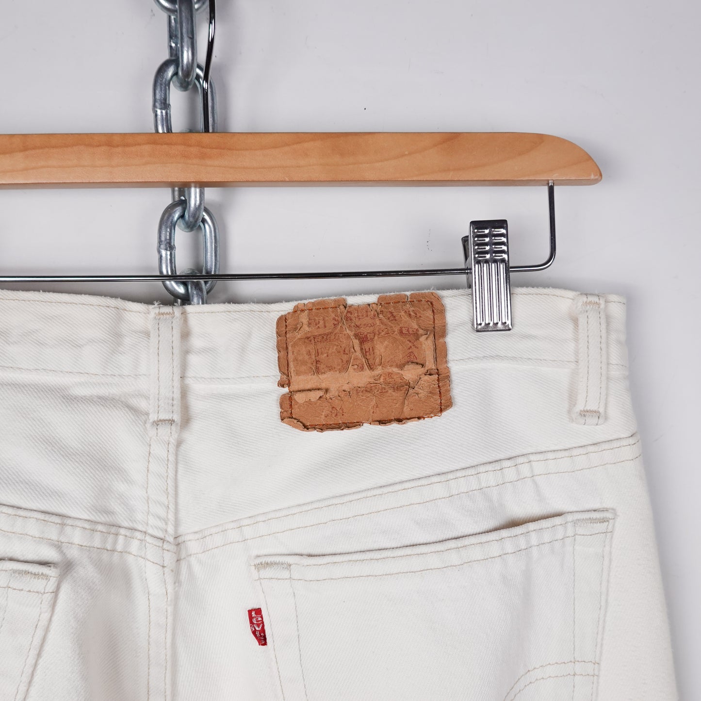 Vintage Levis 501XX  White Jeans - Size 34