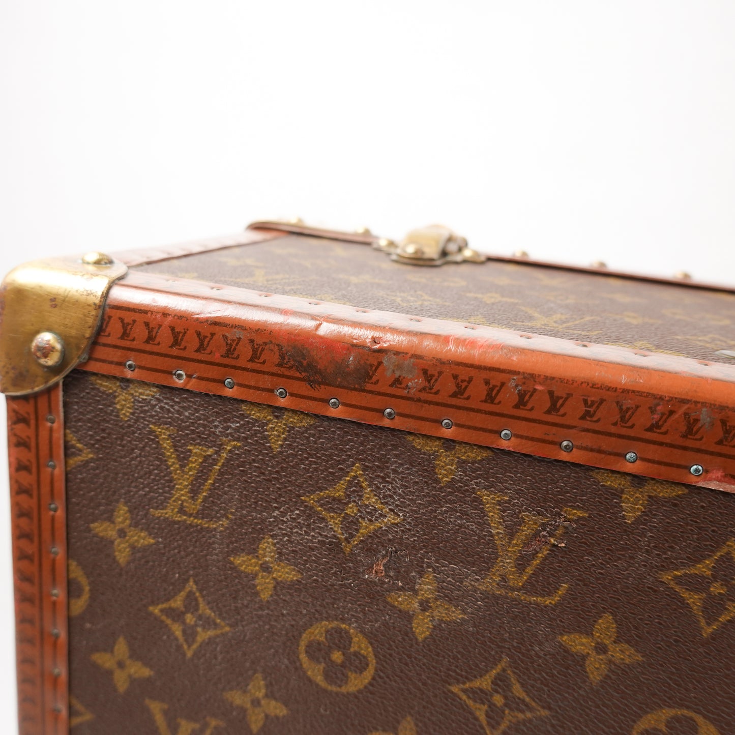 Louis Vuitton Vintage Alzer 75 Trunk - Broken Handle