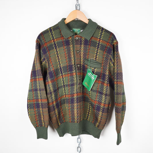 Masters Wool Knit Polo Sweater - Size L