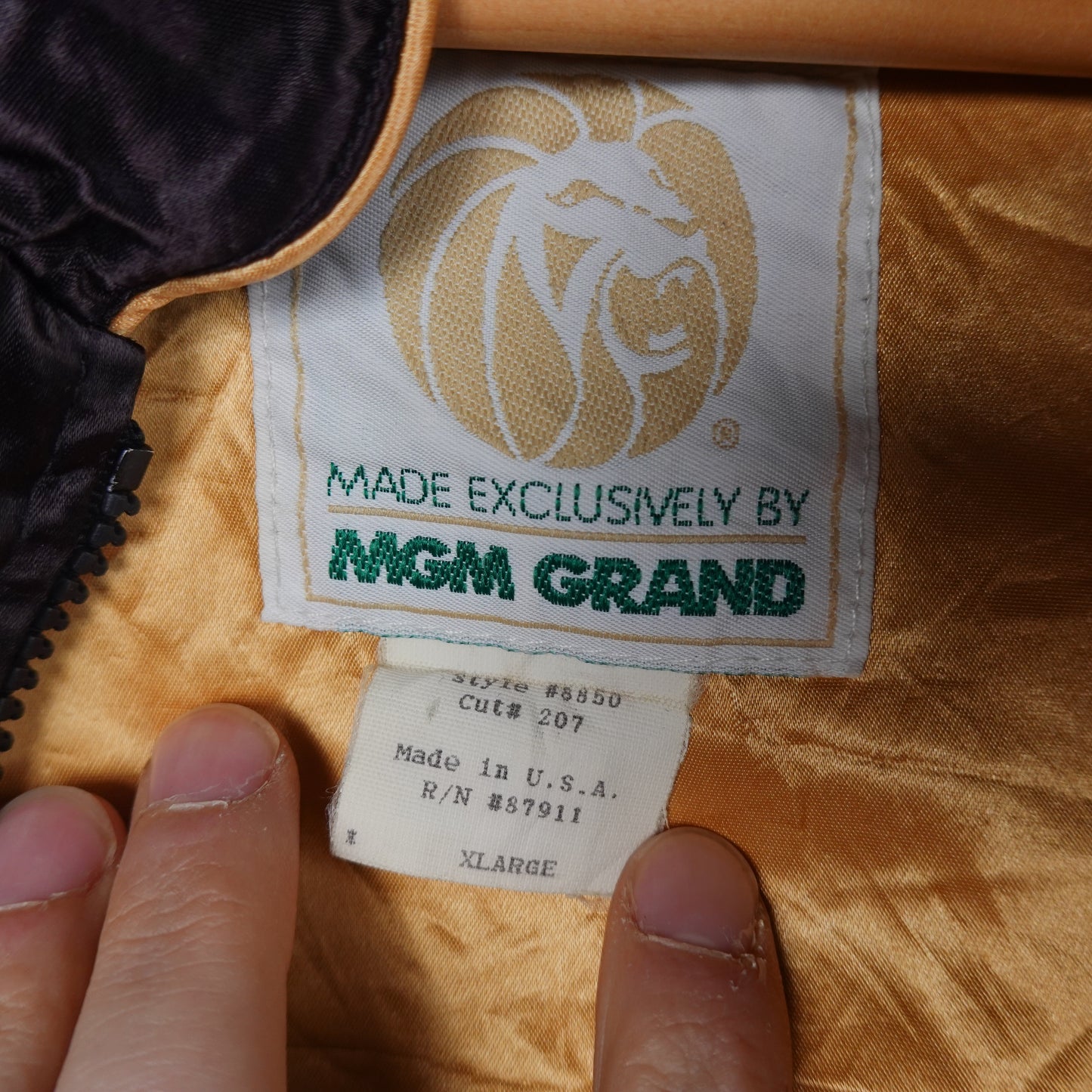 Vintage MGM Las Vegas Satin Jacket - Size XL