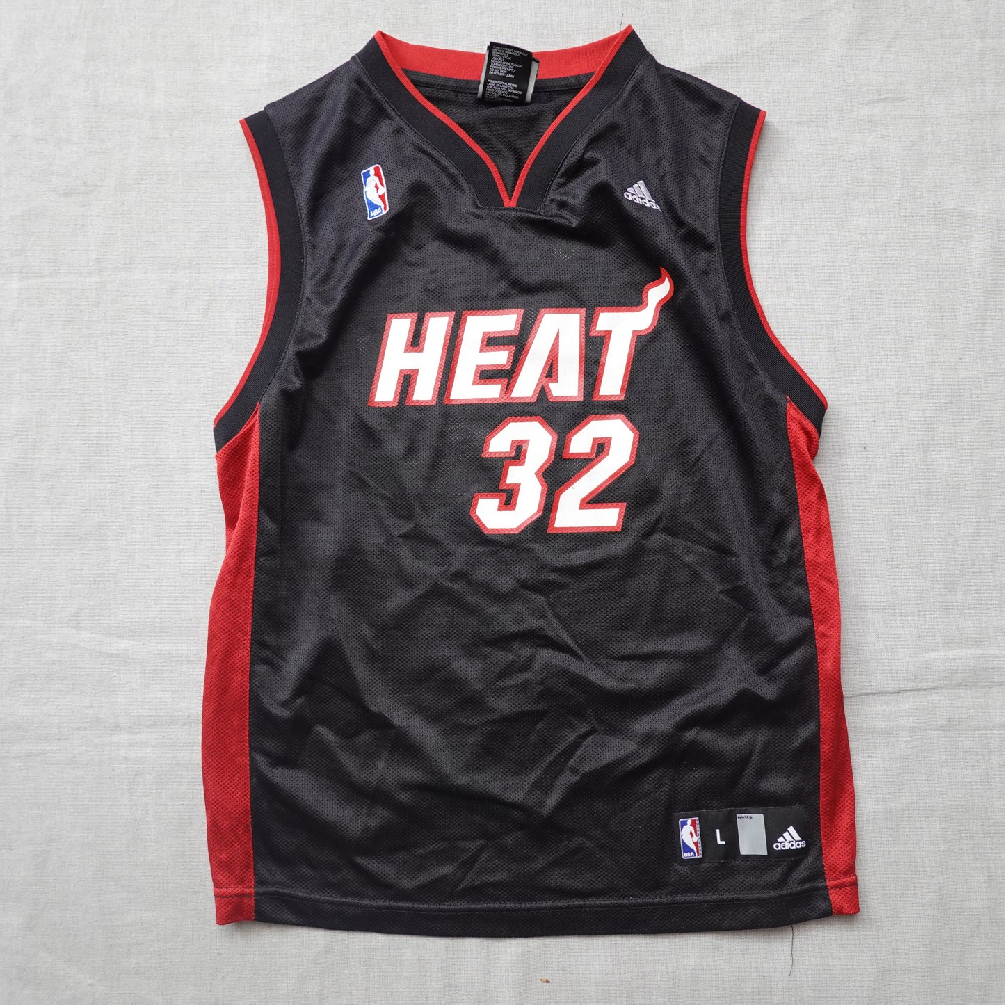 Vintage Adidas Miami Heat Shaq Jersey - Youth L
