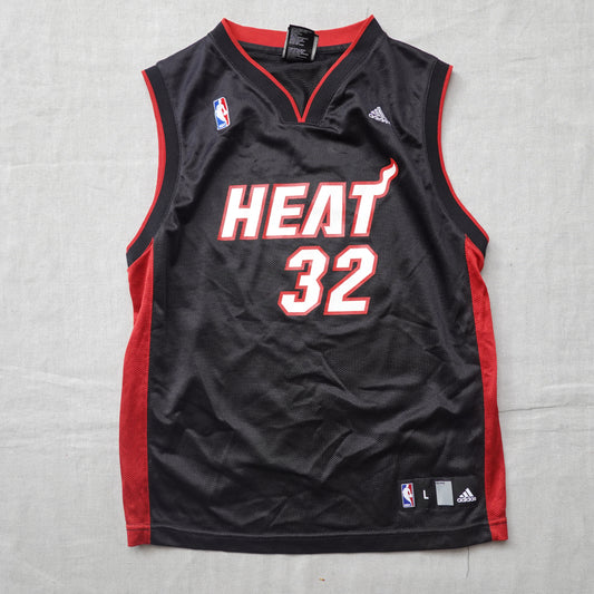 Vintage Adidas Miami Heat Shaq Jersey - Youth L