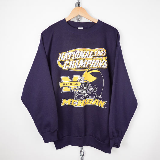 1997 Michigan Football Crewneck - Size L