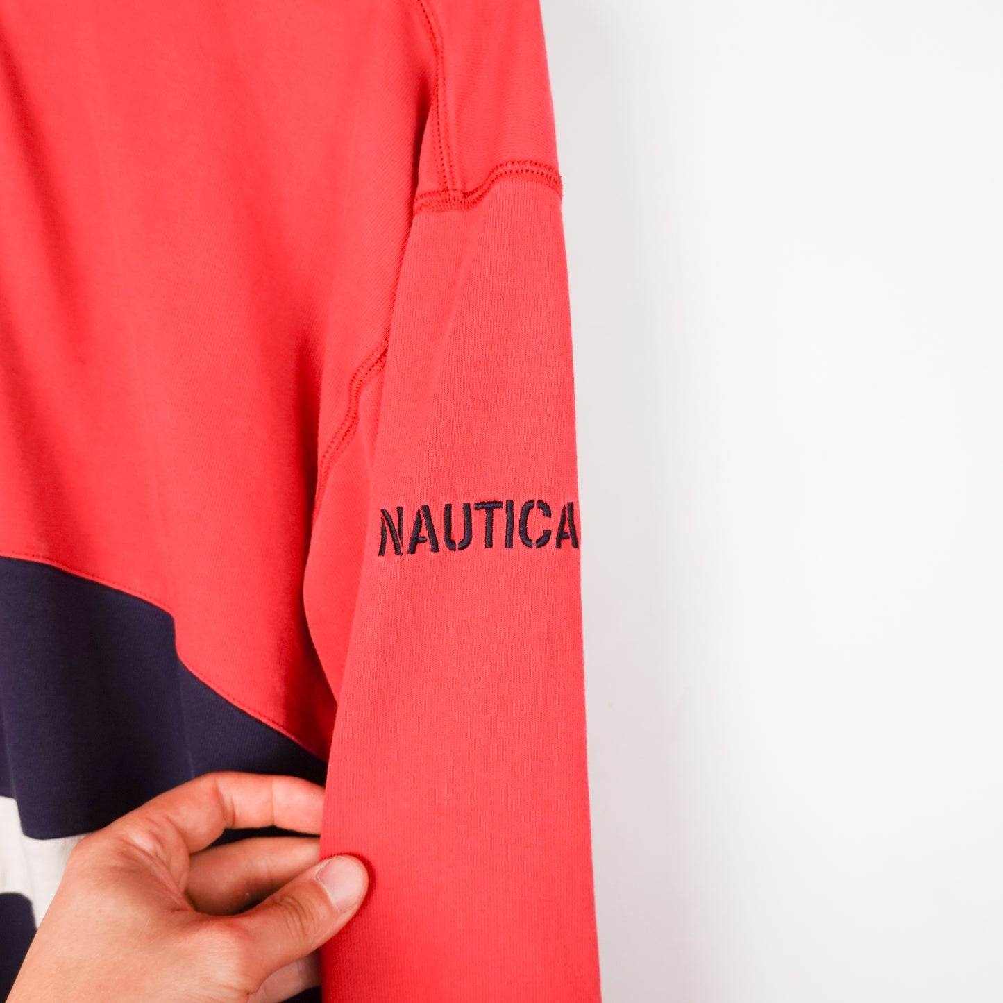 Vintage Nautica Flag L/S Shirt - Size L