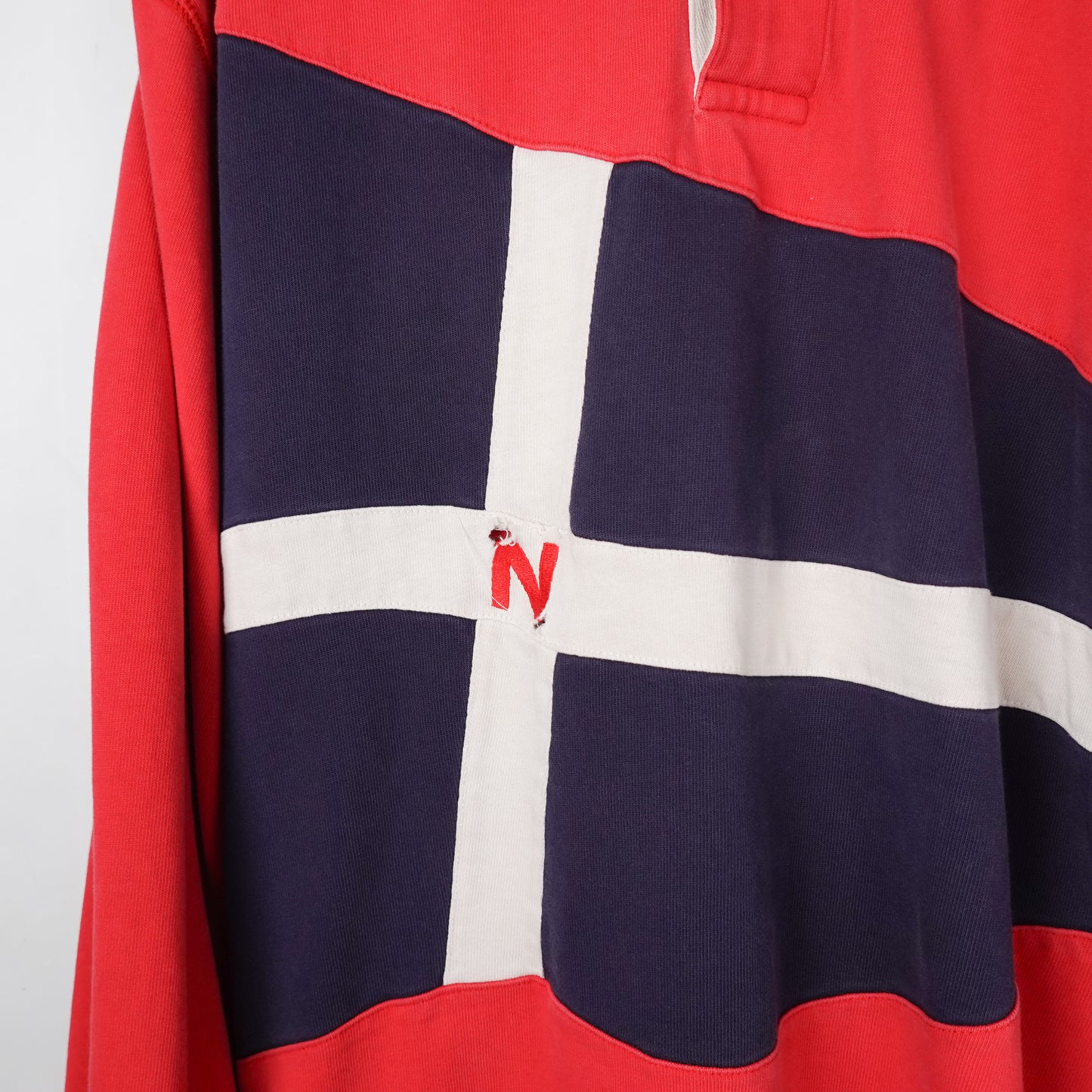 Vintage Nautica Flag L/S Shirt - Size L