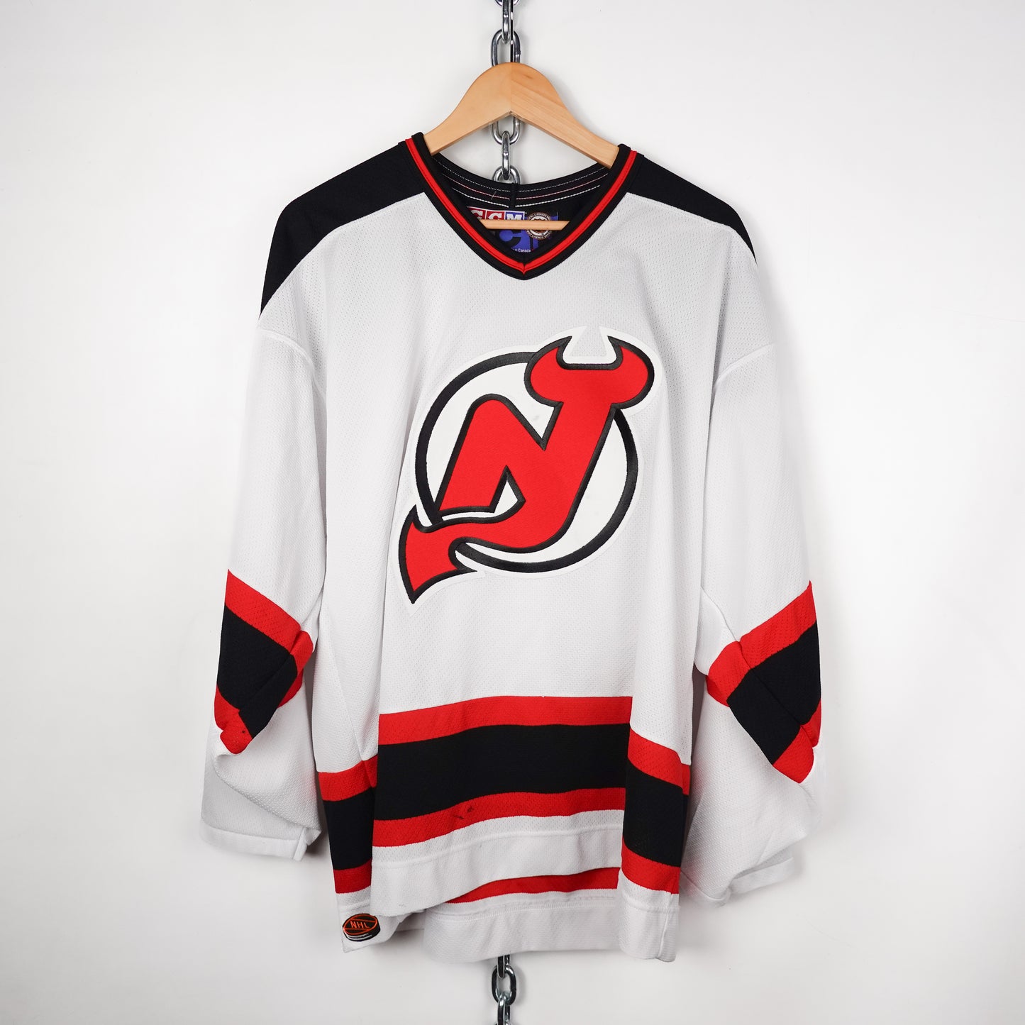 Vintage CCM NJ Devils Jersey - Size L