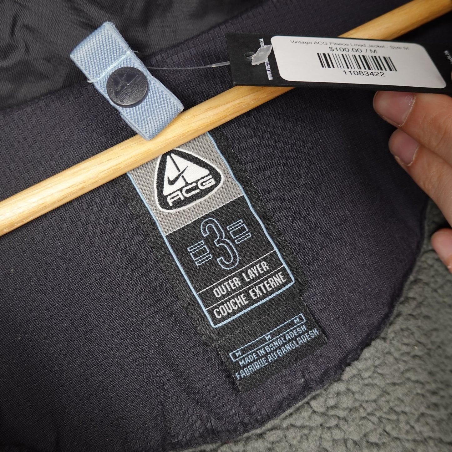 Vintage ACG Fleece Lined Jacket - Size M