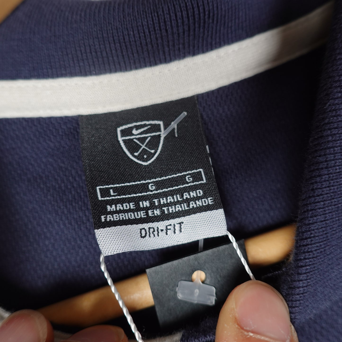 Nike Golf Navy L/S Polo - Size L