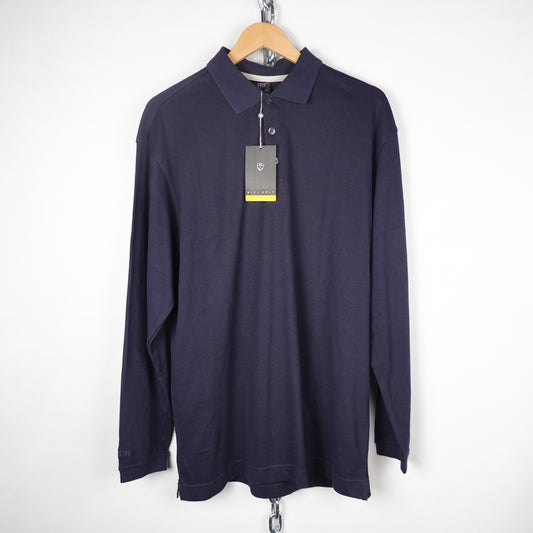 Nike Golf Navy L/S Polo - Size L