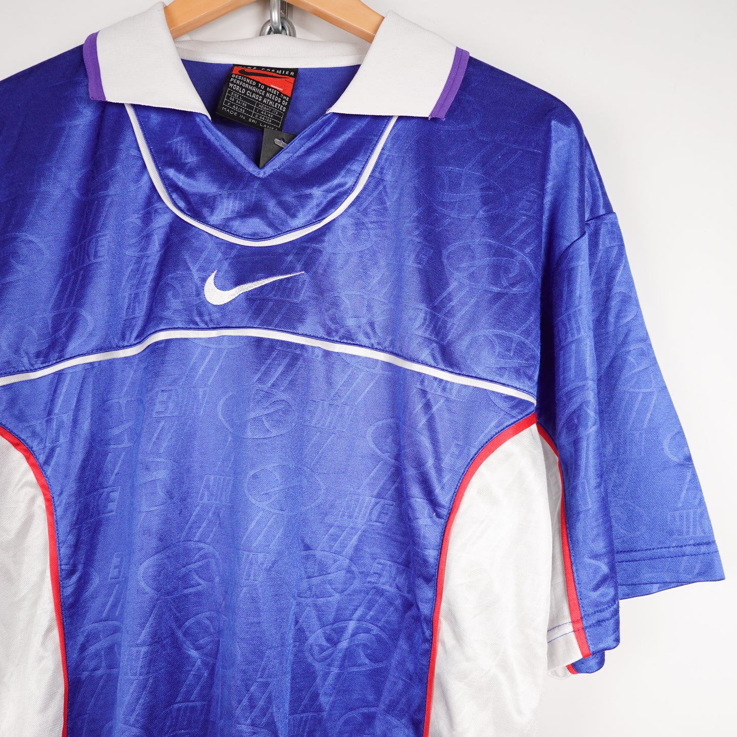 1990s Nike Blue/White Jersey - Size L