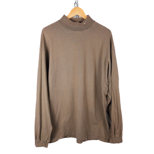 Vintage Nike Mock Neck LS Tee - Size XL